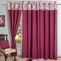 Swayam Solid Eyelet Curtain